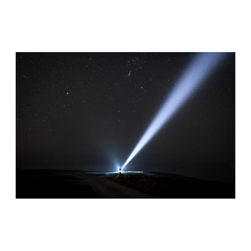 LEDLENSER LED Tactical Torch Black Rechargeable 5000lm LED Luminosity 700m Beam Distance X21R