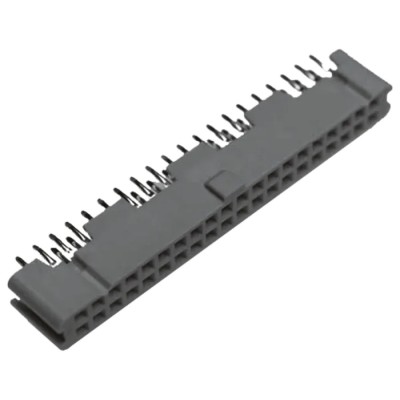 3M 9100 Series Straight Through Hole PCB Socket, 34-Contact, 2 Row, 2.54 mm Pitch, 12A Current, Solder 9134-4500PL