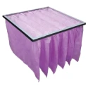 RS PRO Polypropylene Bag Filter F7 Grade 13 MERV Rating 492mm Width 592mm Height 350mm Depth 5 Pockets 827-9759