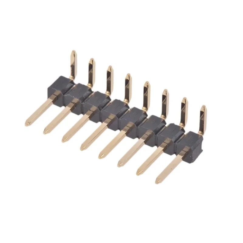 Wurth Elektronik WR-PHD Series Right Angle Through Hole Pin Header, 8 Contacts, 2.54 mm Pitch, 1 Row 61300811021