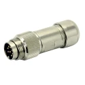 Amphenol Industrial 12 Pole Straight M16 Din Socket Connector, 3A, 32V, IP68 Rated, Screw Coupling C091 31D012 202 4 U