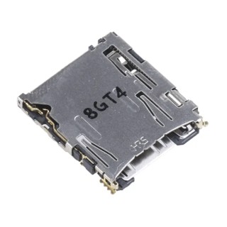 Hirose 8 Way Right Angle Push-Push MicroSD Memory Card Connector, Solder DM3AT-SF-PEJM5