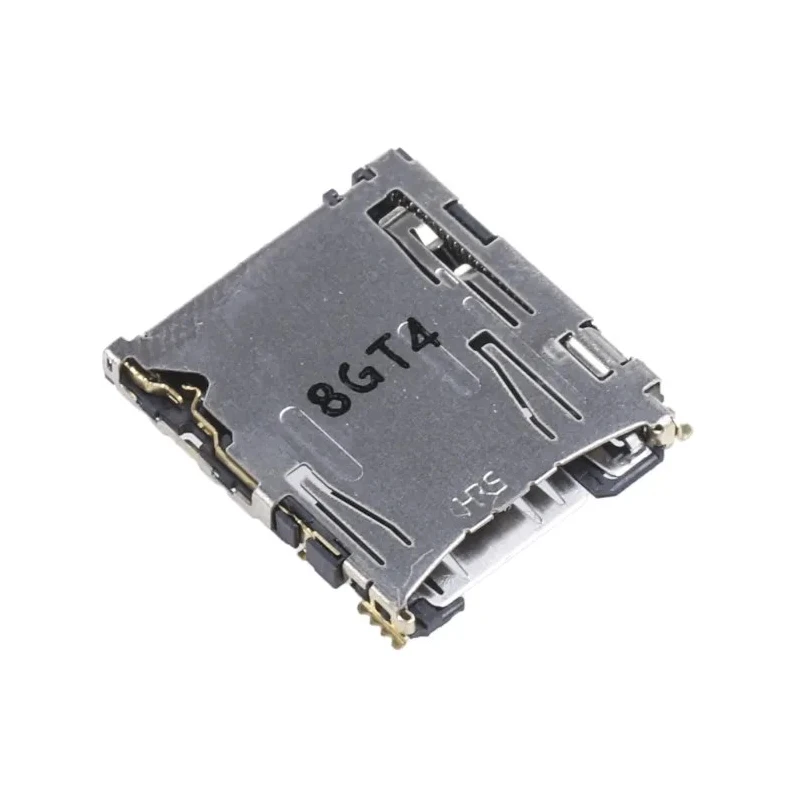 Hirose 8 Way Right Angle Push-Push MicroSD Memory Card Connector, Solder DM3AT-SF-PEJM5