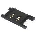 Hirose ID1 Series 6 Way Right Angle SIM Memory Card Connector, Surface Mount, Solder Termination ID1A-6S-2.54SFB(81)