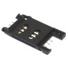 Hirose ID1 Series 6 Way Right Angle SIM Memory Card Connector, Surface Mount, Solder Termination ID1A-6S-2.54SFB(81)