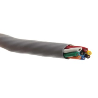 Alpha Wire Alpha Essentials Communication & Control Control Cable 8 Cores 0.56mm² 20 AWG Unscreened 300V Grey 1896/8C SL005