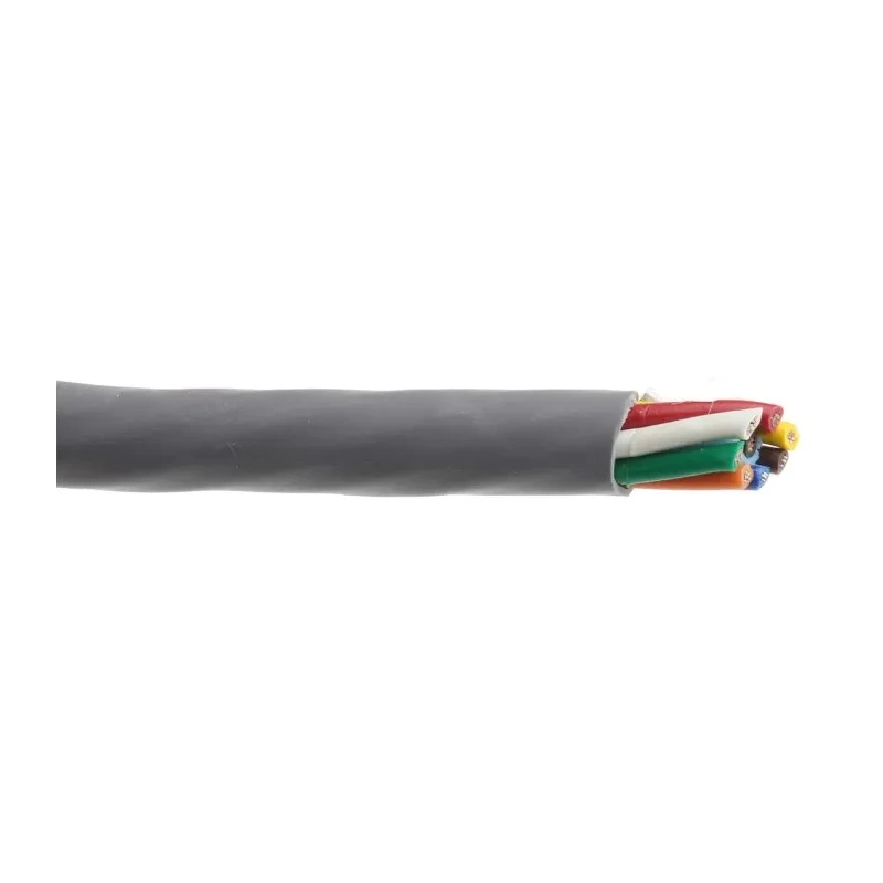 Alpha Wire Alpha Essentials Communication & Control Control Cable 8 Cores 0.56mm² 20 AWG Unscreened 300V Grey 1896/8C SL005