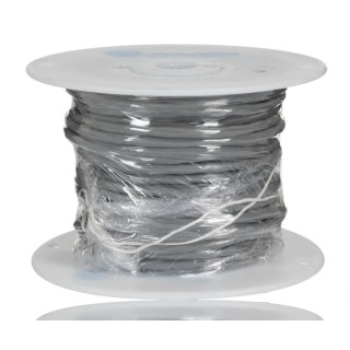 Alpha Wire Alpha Essentials Communication & Control Control Cable 2 Cores 0.81mm² 18 AWG Unscreened 30m Grey 1897C SL005