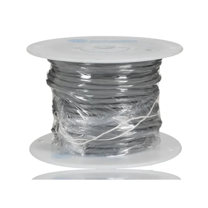 Alpha Wire Alpha Essentials Communication & Control Control Cable 2 Cores 0.81mm² 18 AWG Unscreened 30m Grey 1897C SL005