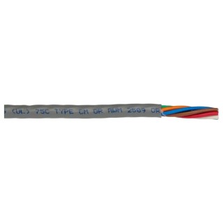 Alpha Wire Alpha Essentials Communication & Control Control Cable 7 Cores 0.56mm² 20 AWG Unscreened 30 m Grey 1896/7C SL005