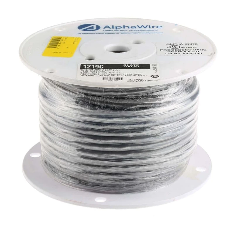 Alpha Wire Alpha Essentials Communication & Control Control Cable, 9 Cores, 0.23mm² 24 AWG, Screened, Armoured 1219C SL005