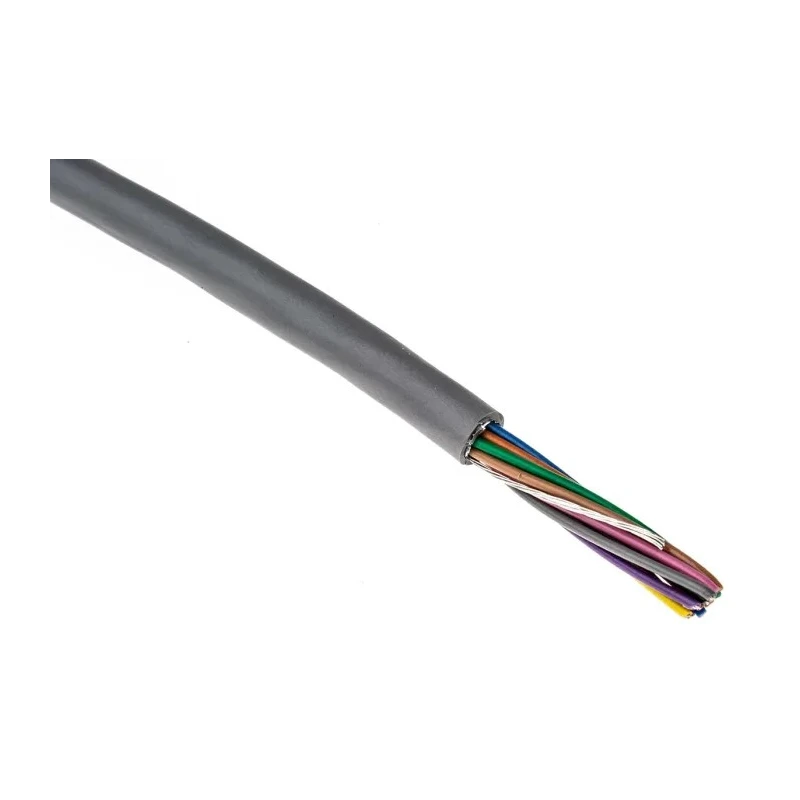 Alpha Wire Alpha Essentials Communication & Control Control Cable, 12 Cores, 0.23mm² 24 AWG, Screened, 30 m 1219/12C SL005