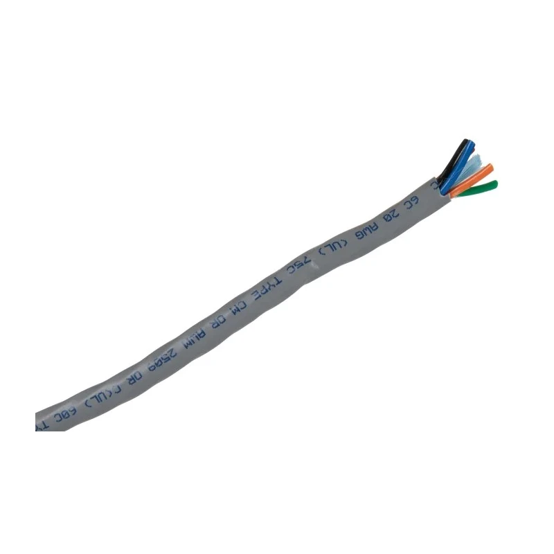 Alpha Wire Alpha Essentials Communication & Control Control Cable 6 Cores 0.56mm² 20 AWG Unscreened 30m Grey 1896/6C SL005