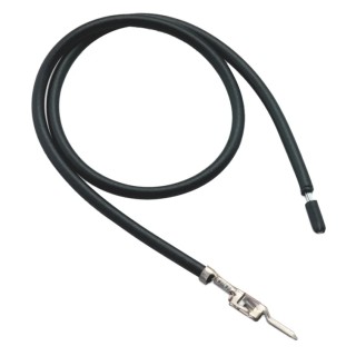 Wurth Elektronik Pre-Crimped Lead Cable Assembly, 15 mm, 24 AWG, Black Jacket, WR-MPC3 Series 662100124015