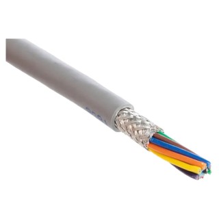 Alpha Wire Alpha Essentials Communication & Control Control Cable, 9 Cores, 0.35mm² 22 AWG, Screened, Armoured 6345 SL005