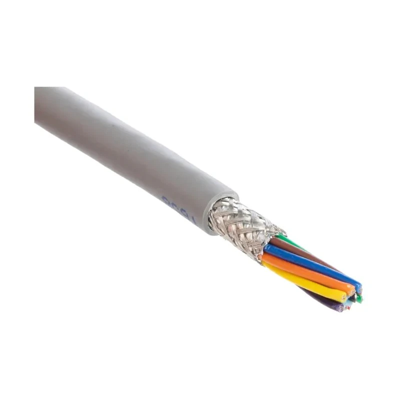 Alpha Wire Alpha Essentials Communication & Control Control Cable, 9 Cores, 0.35mm² 22 AWG, Screened, Armoured 6345 SL005