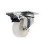RS PRO Braked Swivel Castor, 50 mm Wheel Diameter, 50 kg Load Capacity, Polypropylene Tyre, Nylon Hub 828-6274