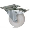 RS PRO Braked Swivel Castor 70 kg Load Capacity 75 mm Wheel Diameter Polypropylene 828-6277