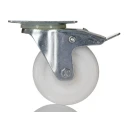 RS PRO Braked Swivel Castor 70 kg Load Capacity 75 mm Wheel Diameter Polypropylene 828-6277