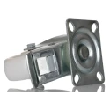 RS PRO Braked Swivel Castor 70 kg Load Capacity 75 mm Wheel Diameter Polypropylene 828-6277