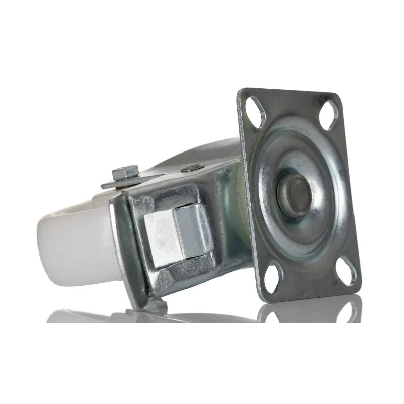RS PRO Braked Swivel Castor 70 kg Load Capacity 75 mm Wheel Diameter Polypropylene 828-6277
