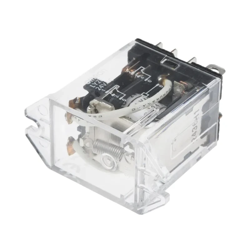 Omron Surface Power Relay 24V AC Coil Voltage 10A Switching Current DPDT Contact Configuration LY2F 24VAC