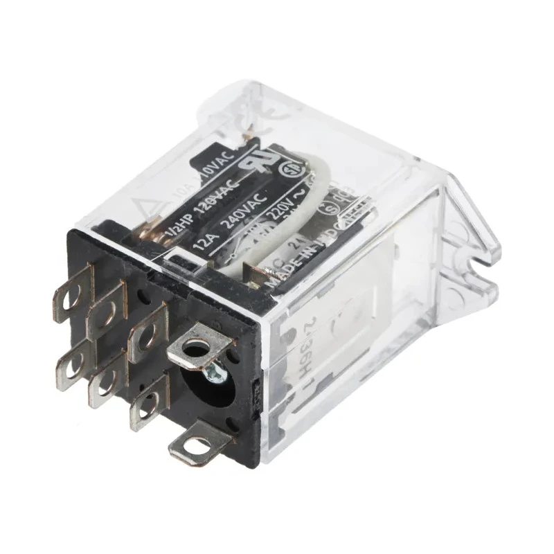 Omron Surface Power Relay 24V AC Coil Voltage 10A Switching Current DPDT Contact Configuration LY2F 24VAC