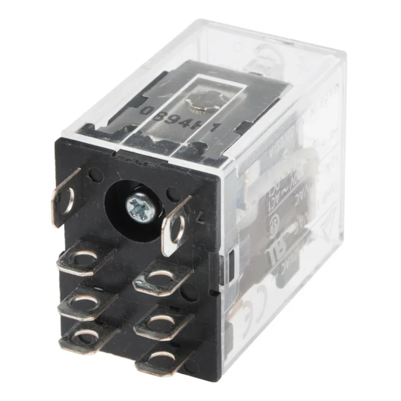 Omron Power Relay, 12V AC Coil, 10A Switching Current, DPDT Contact Configuration LY2 12VAC