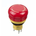 Idec X6 Series Twist Release Emergency Stop Push Button Panel Mount 16mm Cutout 2 NC IP65 AB6E-3BV02PTRM