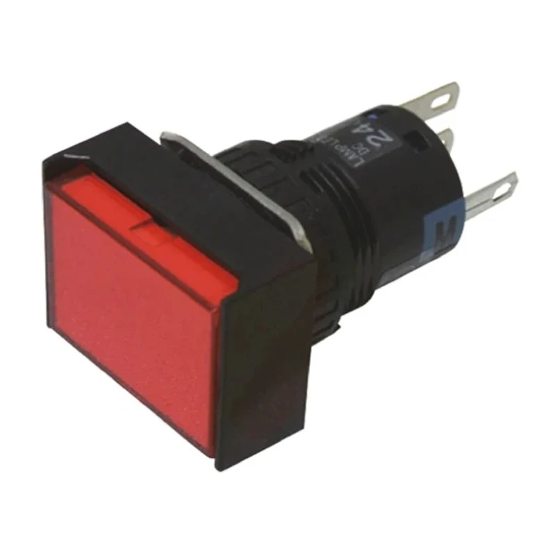 Idec Illuminated Push Button Switch Momentary Panel Mount 16 mm Cutout SPDT Red LED IP65 250 V ac AL6H-M14P-R