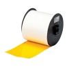 Brady Vinyl Label Roll, Yellow Background with White Print, 101.6 mm Width, Laminated TAPE CART MMK 100 MM YELLOW B7569 35M
