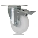RS PRO Braked Swivel Castor 125 kg Capacity 100 mm Wheel Polypropylene 828-6271