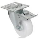 RS PRO Braked Swivel Castor 125 kg Capacity 100 mm Wheel Polypropylene 828-6271