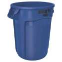 Rubbermaid Commercial Products BRUTE 121L Blue Snap-On Polyethylene Waste Bin FG263200BLUE