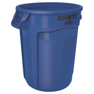 Rubbermaid Commercial Products BRUTE 121L Blue Snap-On Polyethylene Waste Bin FG263200BLUE