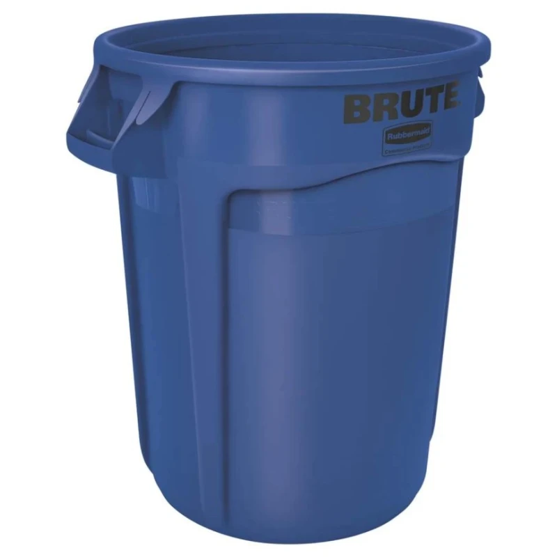 Rubbermaid Commercial Products BRUTE 121L Blue Snap-On Polyethylene Waste Bin FG263200BLUE