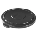 Rubbermaid Commercial Products 505 mm Black Polyethylene Self-Draining Bin Lid for 75L BRUTE Container FG261960BLA