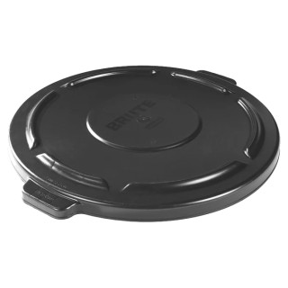 Rubbermaid Commercial Products 505 mm Black Polyethylene Self-Draining Bin Lid for 75L BRUTE Container FG261960BLA