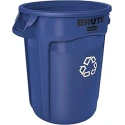 Rubbermaid Commercial Products BRUTE 75L Blue Polyethylene Wheeled Waste Bin FG262073BLUE