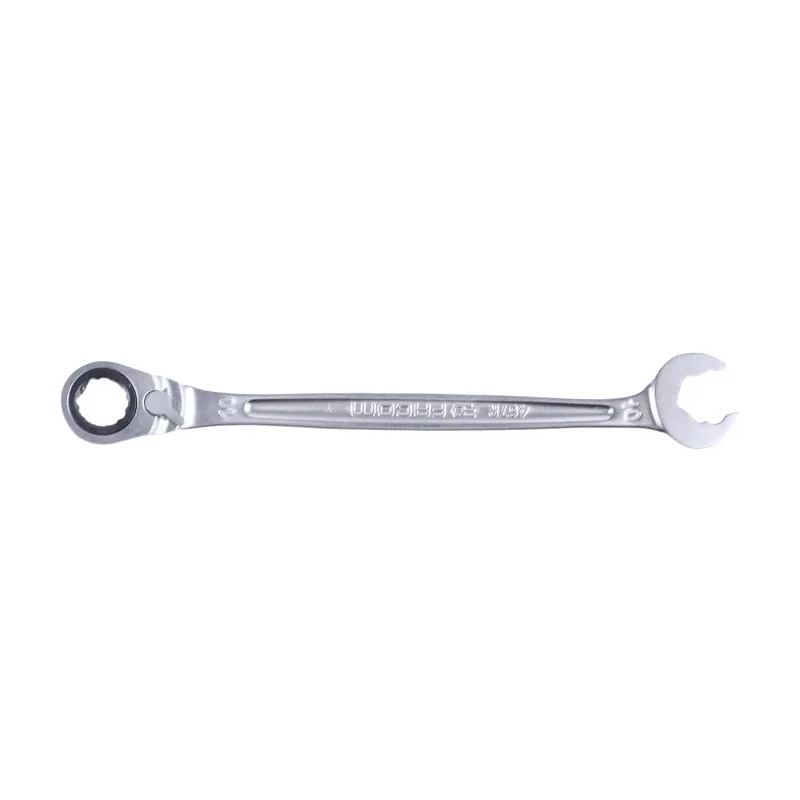 Facom Combination Ratchet Spanner Chrome Vanadium Steel, 158mm Overall Length, 10 mm Size 467BR.10