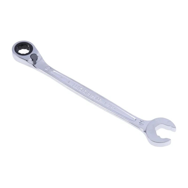 Facom Combination Ratchet Spanner Chrome Vanadium Steel, 158mm Overall Length, 10 mm Size 467BR.10
