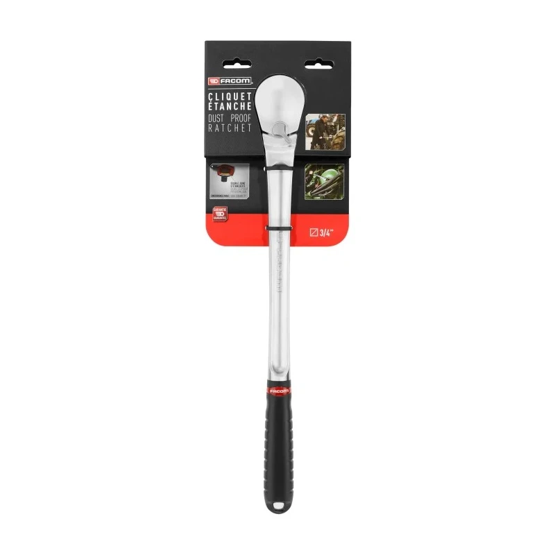 Facom 3/4 in Ratchet with Bi-Material Elastomer Handle, 512mm Overall KL.161PB