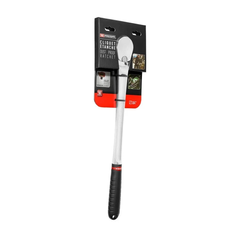 Facom 3/4 in Ratchet with Bi-Material Elastomer Handle, 512mm Overall KL.161PB