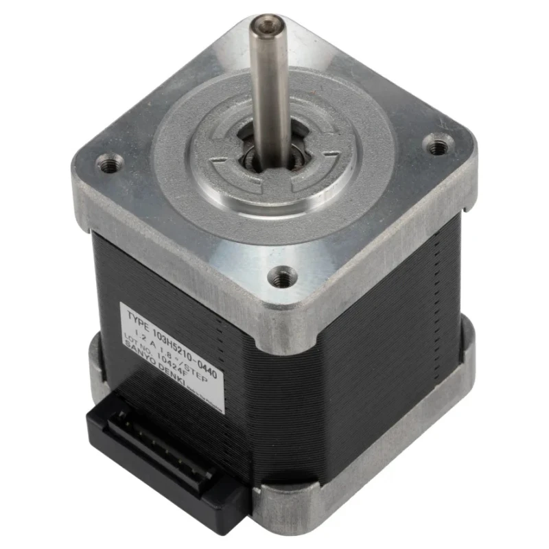 Sanyo Denki SANMOTION Series Hybrid Stepper Motor 24V, 0.37Nm Torque, 1.8° Step Angle, 42 x 42 mm Frame, 5 mm 103H5210-0440