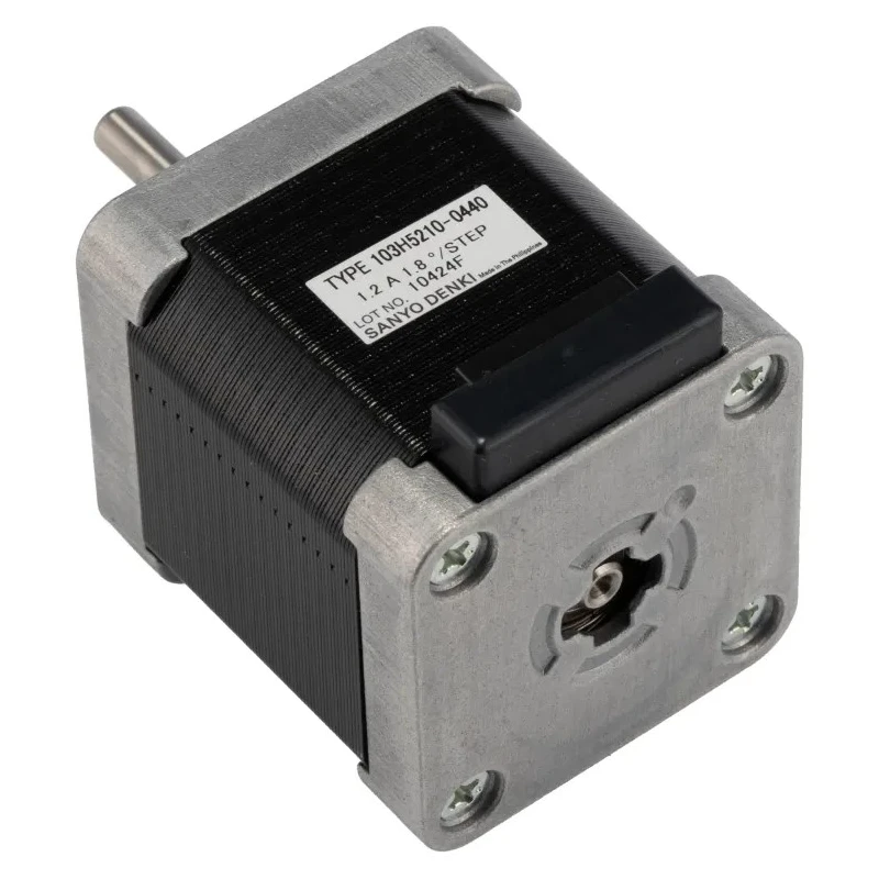 Sanyo Denki SANMOTION Series Hybrid Stepper Motor 24V, 0.37Nm Torque, 1.8° Step Angle, 42 x 42 mm Frame, 5 mm 103H5210-0440