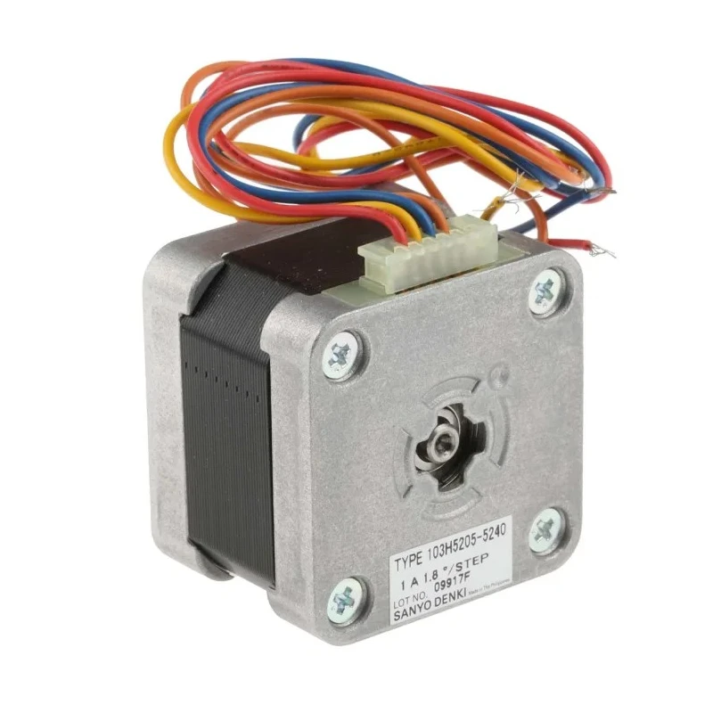 Sanyo Denki Stepper Motor 24V, 0.265Nm Torque, 1.8° Step Angle, 42 x 42 mm Frame, 5 mm Shaft 103H5205-5240