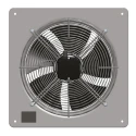 ebm-papst Forklift Truck Area Axial Plate Fan 2320 m³/h Air Flow 58 dBA Noise Level 230V AC 110W Power Steel W4E315-DS20-38