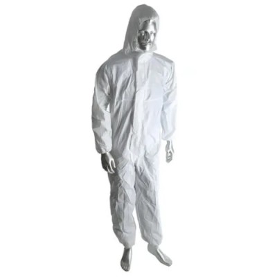 RS PRO White Disposable Coverall, Medium Size, 660 mm Chest, Hooded, Cleanroom Polyethylene Material 829-5243
