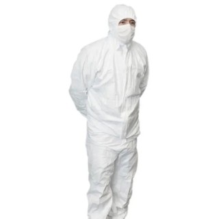 RS PRO White Disposable Coverall, 680 mm Chest Size, Length 1.7m, Unisex, Polyethylene Material 829-5247