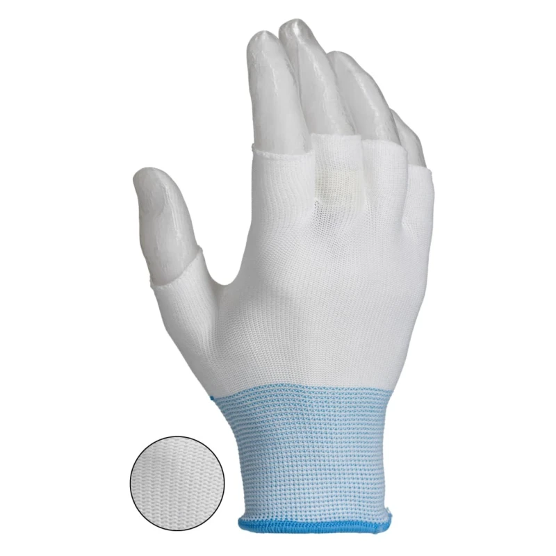 RS PRO Nylon Anti-Static Gloves One Size Pack of 40 Reusable Fingerless Gloves 2 mm Thickness 829-5183
